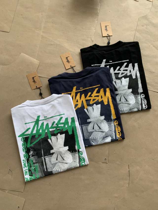 カラーホワイト*STUSSY*GOLDIEアートワークプリントシャツ